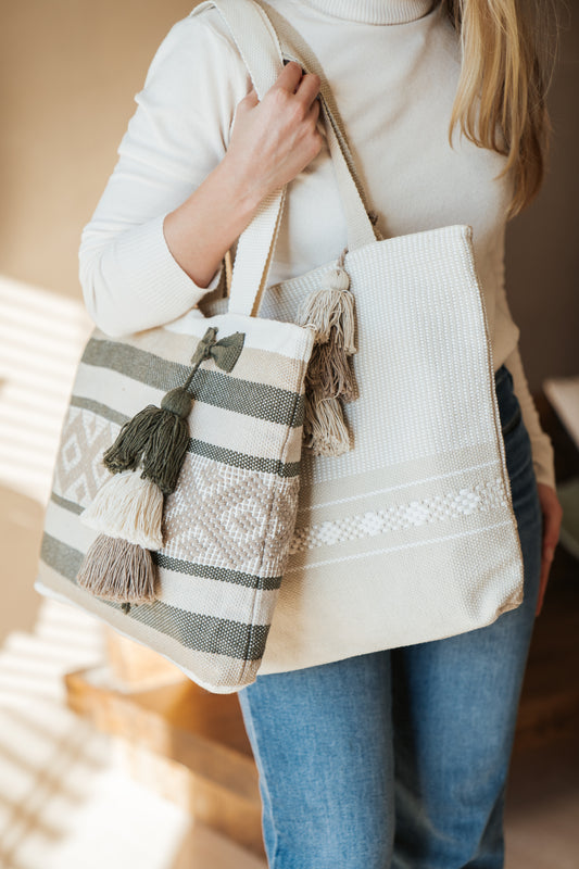 Mexican bag el Verde con crema