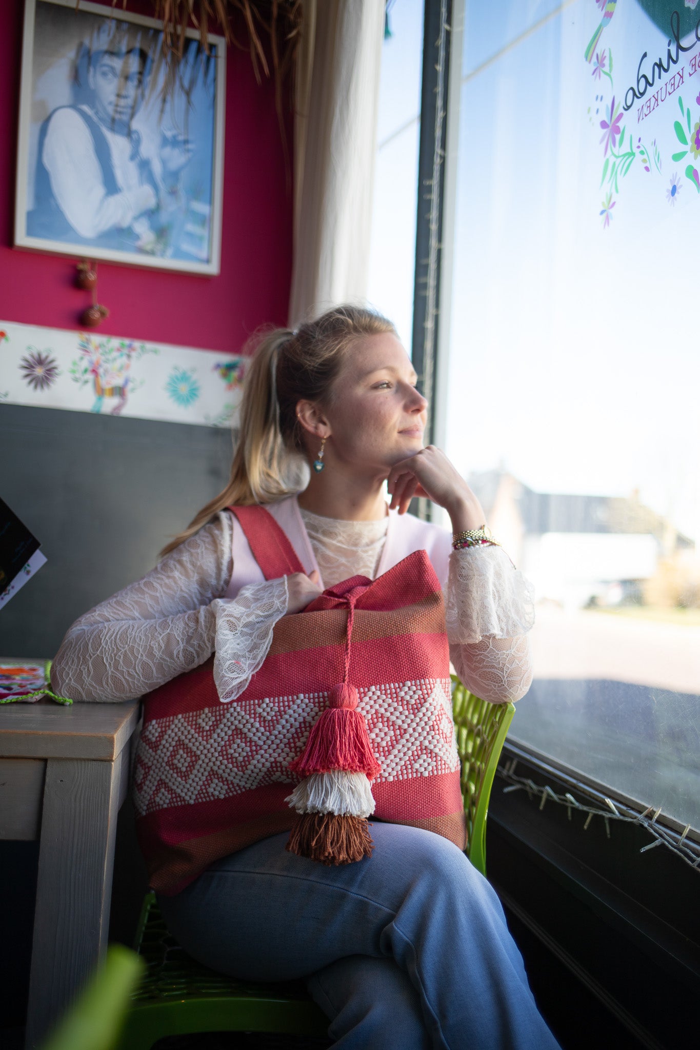 Mexican Bag el Rosa Mexicano