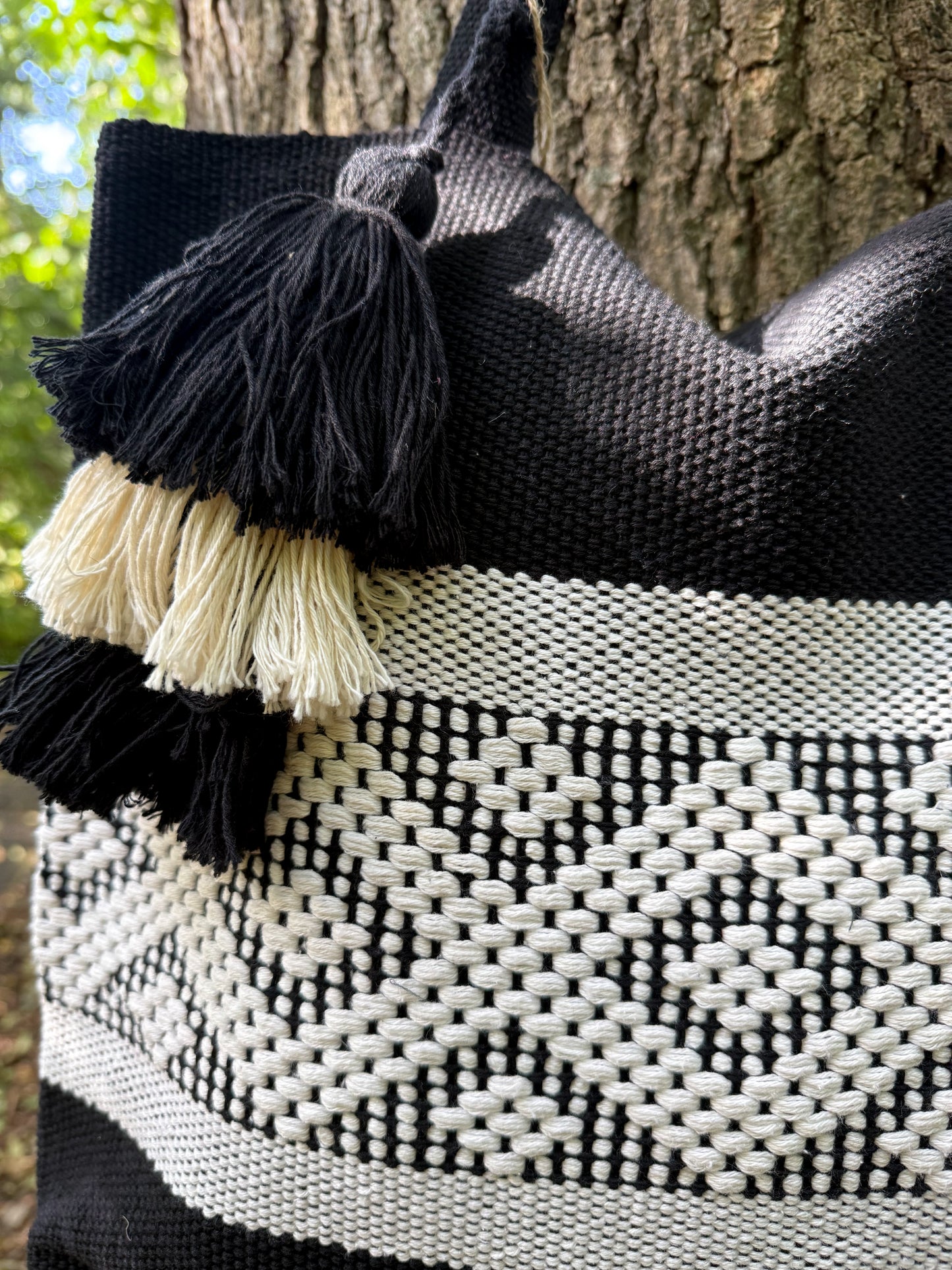 Mexican Bag Blanco & Negro horizontal