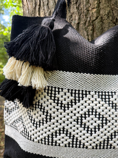 Mexican Bag Blanco & Negro horizontal