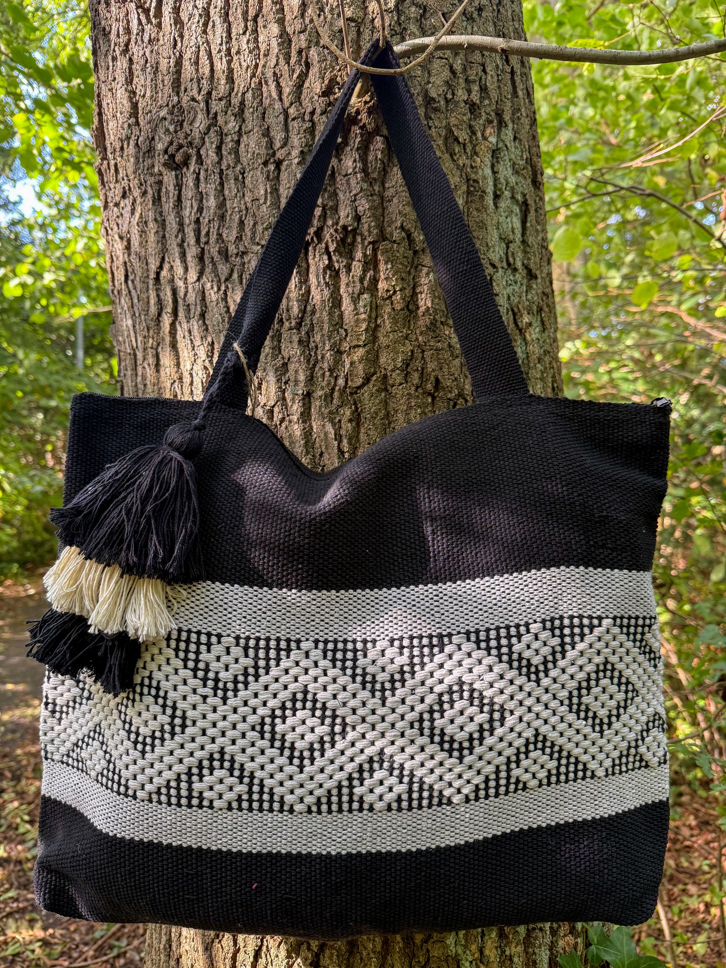 Mexican Bag Blanco & Negro horizontal