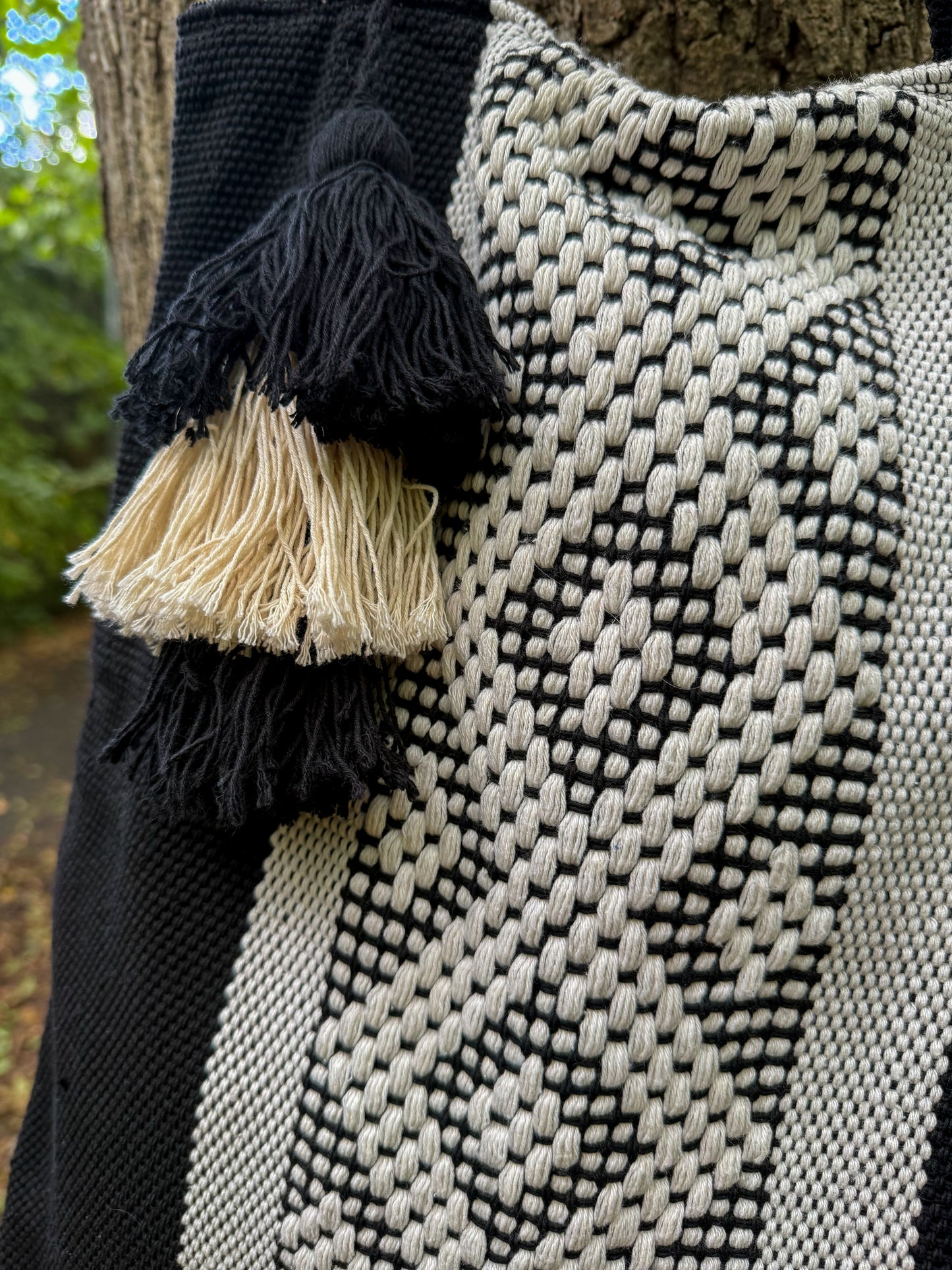 Mexican Bag Blanco & Negro vertical