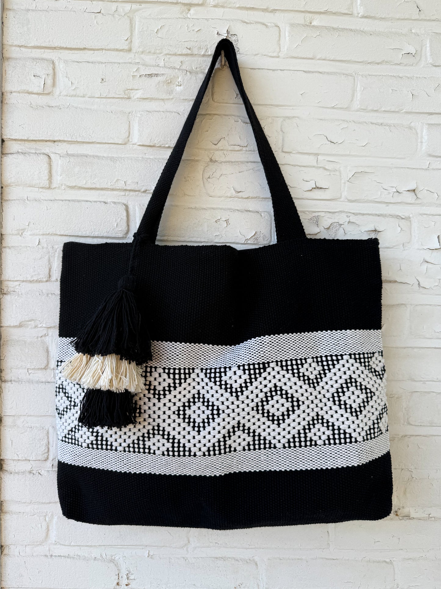 Mexican Bag Blanco & Negro horizontal