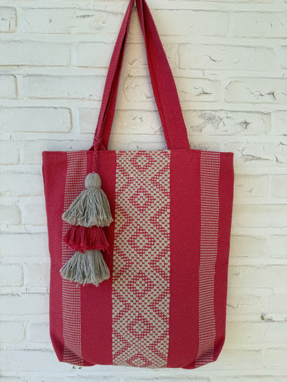 Mexican Bag el Rosa Mexicano vertical