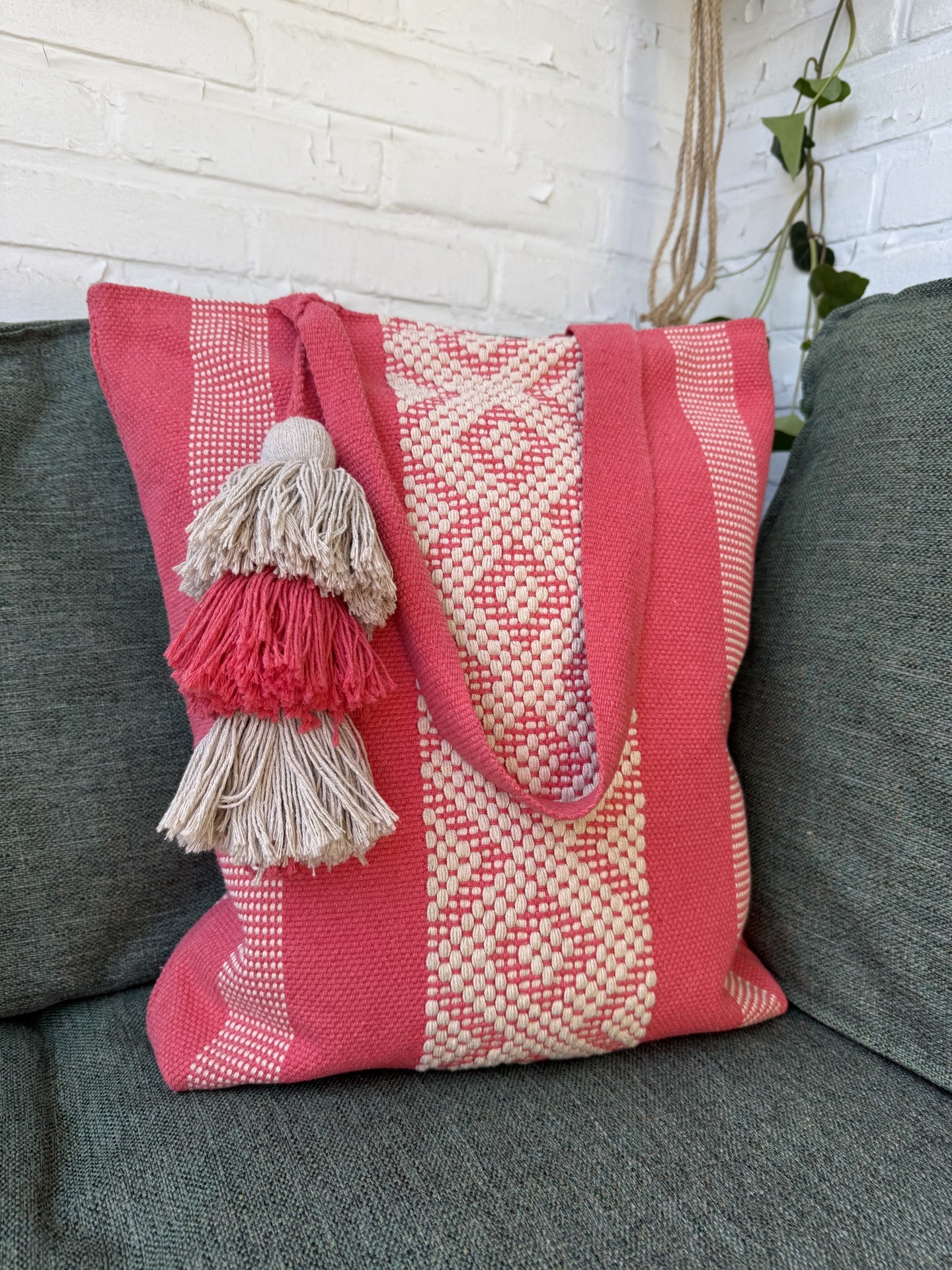 Mexican Bag el Rosa Mexicano vertical